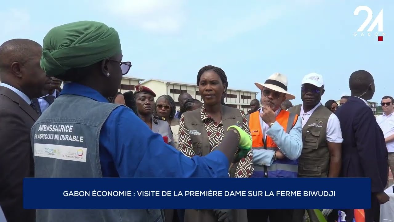 GABON AGRICULTURE : VISITE DE LA PREMIÈRE DAME SUR LA FERME BIWUDJI
