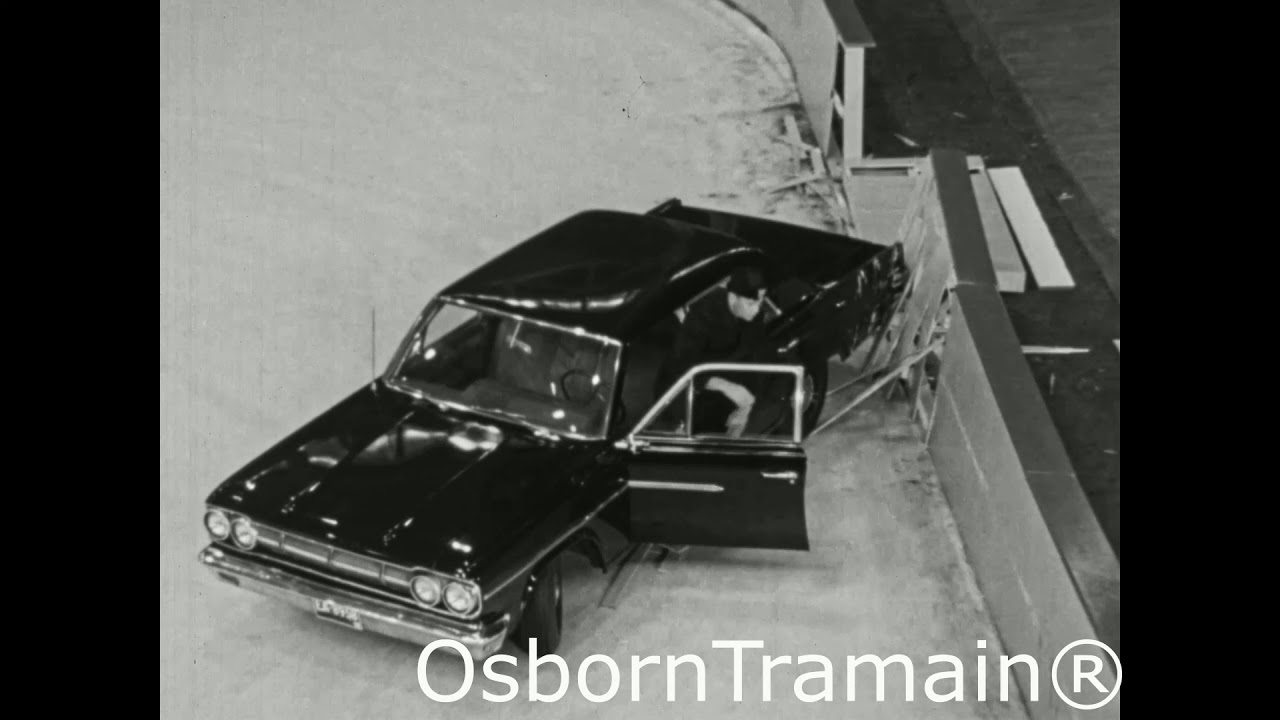 1965 Uniroyal Tire Commercial - Ice Rink - State Police 1966 Rambler Classic