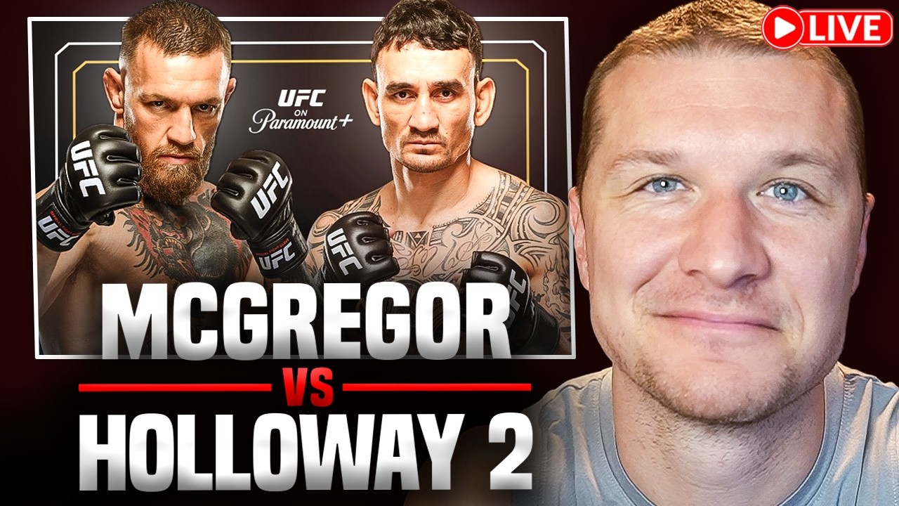 CONOR MCGREGOR VS MAX HOLLOWAY UFC 329 LIVE WATCH PARTY!!