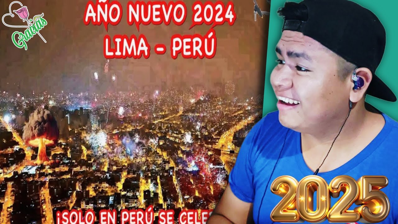 BOLIVIANO REACCIONA A Lima Perú 🇵🇪: Así se vio el Año Nuevo 2024 desde un Drone