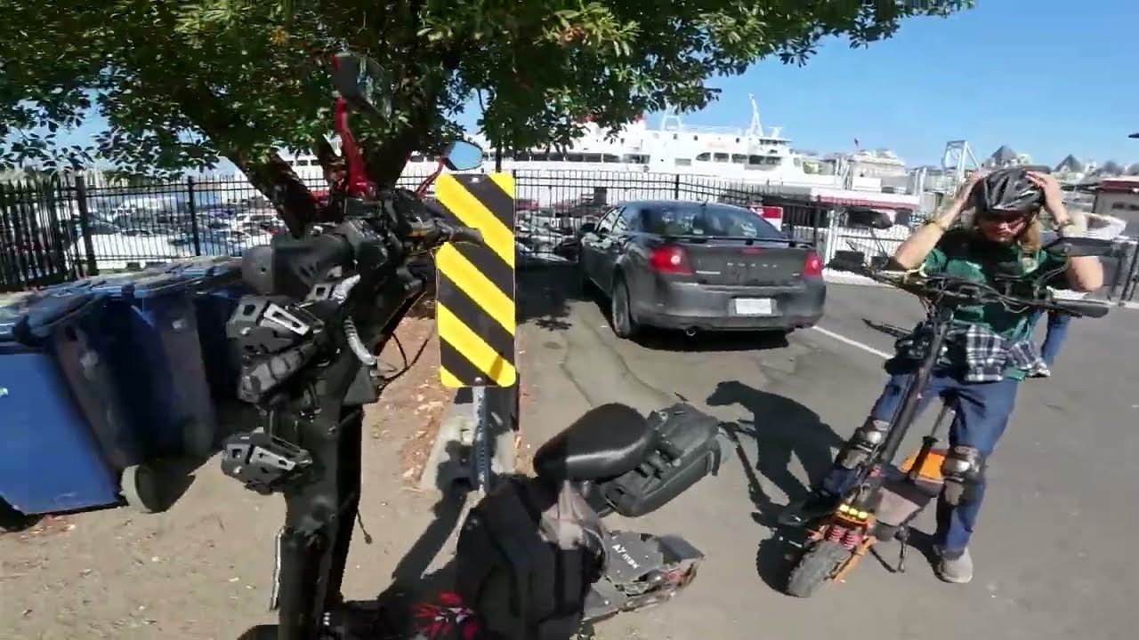 🌍 Epic Maiden Voyage! The Gleeride A7 Max 10000W Scooter Goes International To Victoria Canada🚤🇺🇸🇨🇦🛴