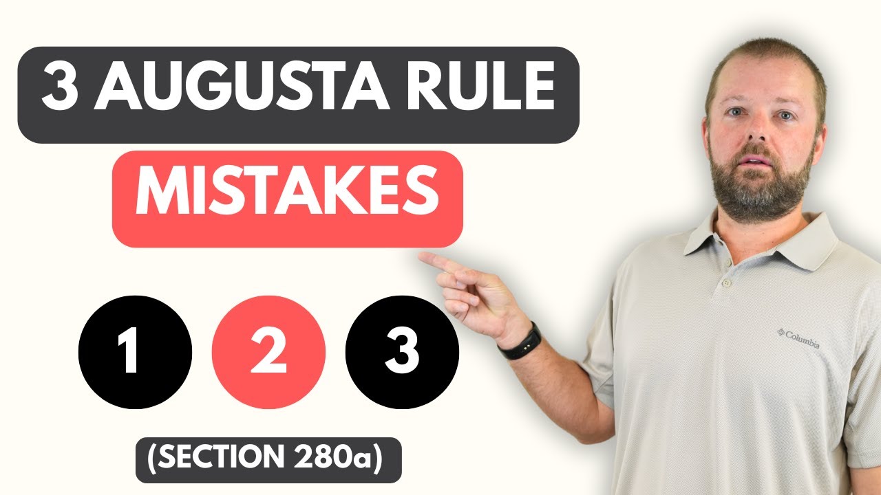 3 Ways to Go Wrong With the Augusta Rule (Section 280a)
