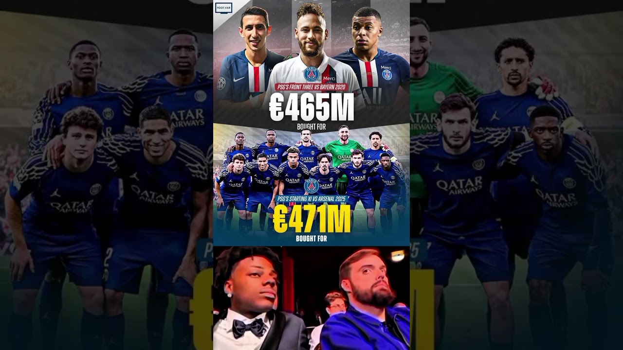 PSG 2020 vs 2025 — €465M to €471M Transformation! 💰🔥