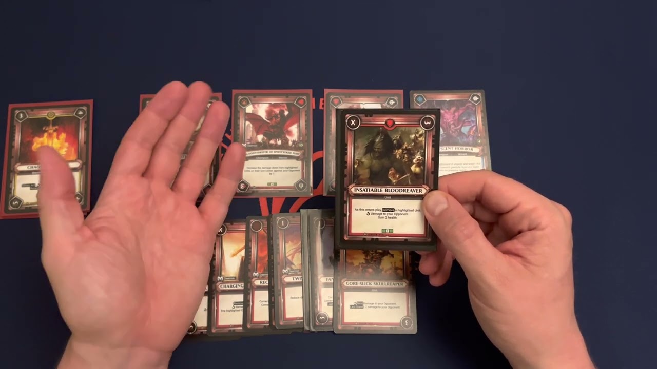 Chaos Deck “Review” -  Warhammer Champions Campaign Deck #ageofsigmar #warhammerchampions