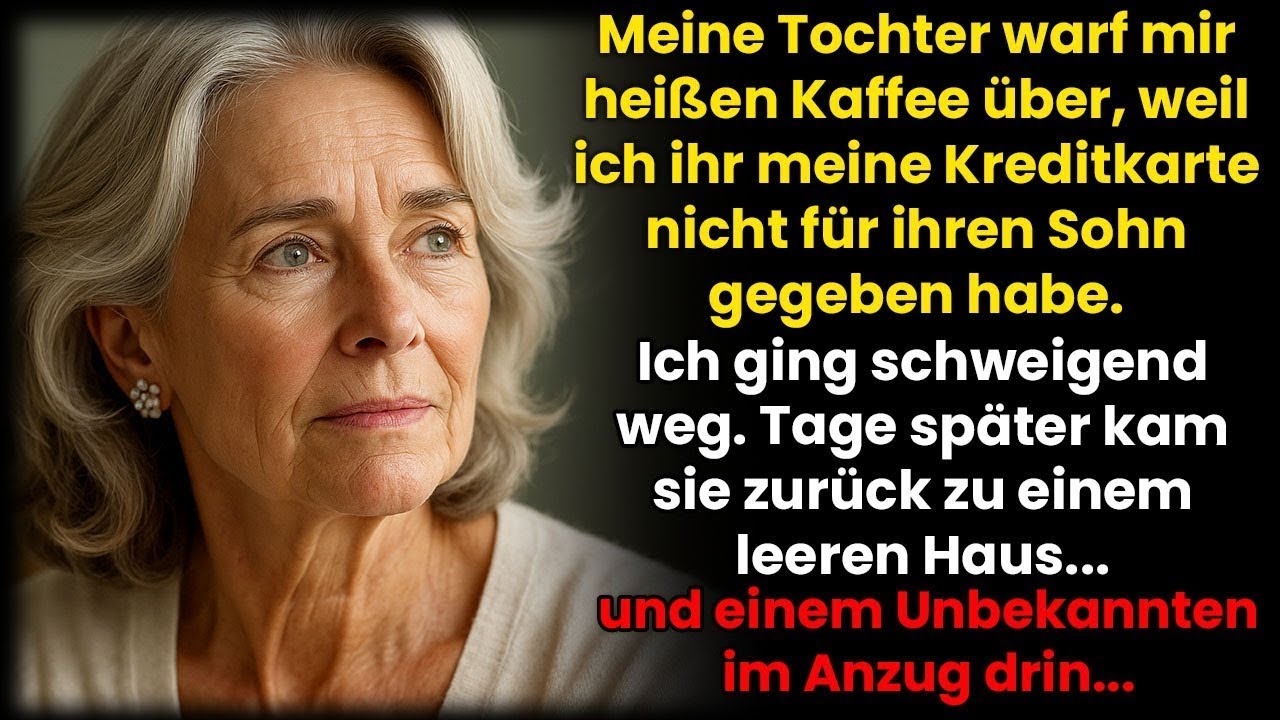 Meine Tochter hat mich mit Kaffee übergossen, weil ich ihr meine Kreditkarte verweigerte
