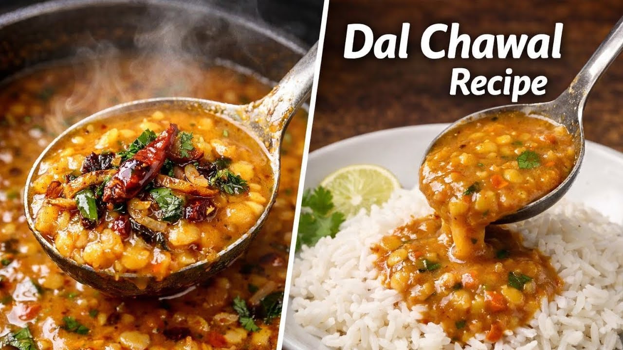 Masoor Dal Tarka + Chawal | Quick & Tasty Desi Food