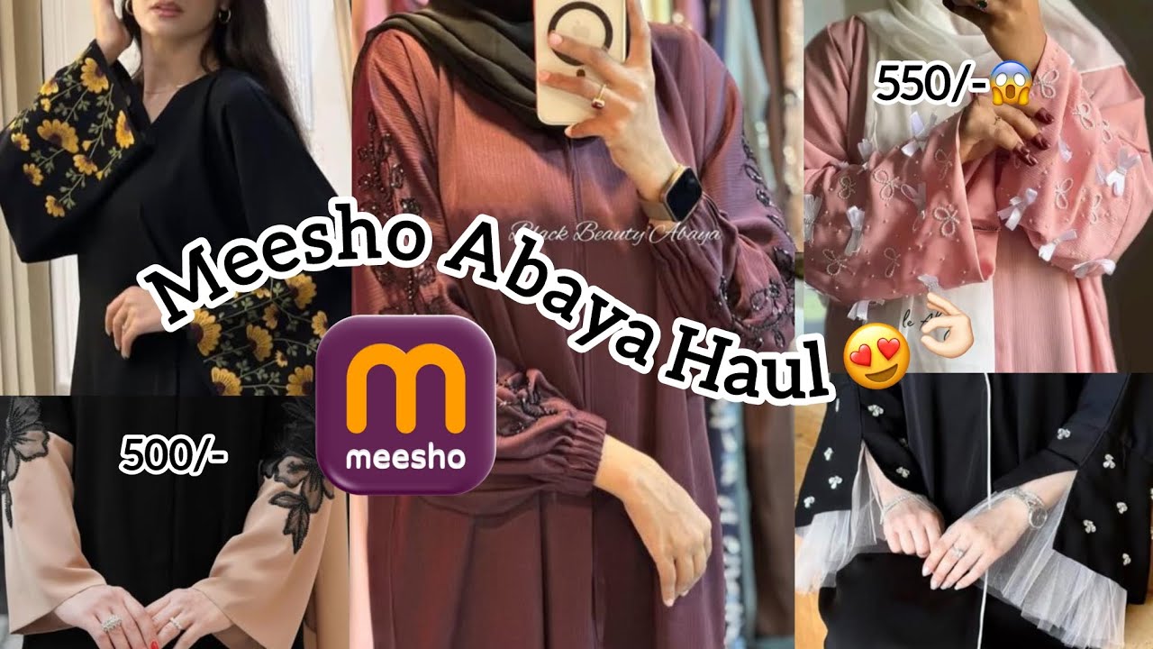 Meesho Viral And Trendy Abaya 😱Cheapest Abaya Haul 💸 Worth The Price??❗️Must Watch❗️@Fauziakhan44