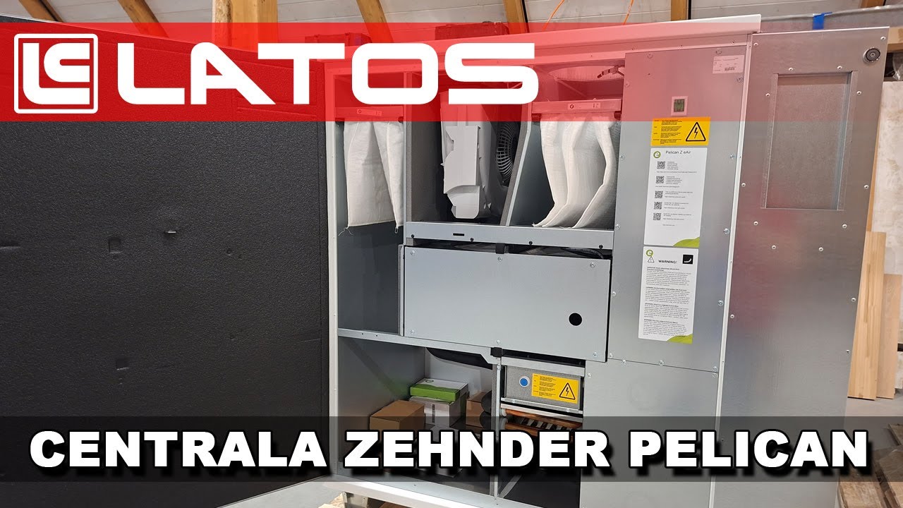 Prezentacja centrali wentylacyjnej Zehnder Enervent Pelican z obrotowym wymiennikiem ciepła.