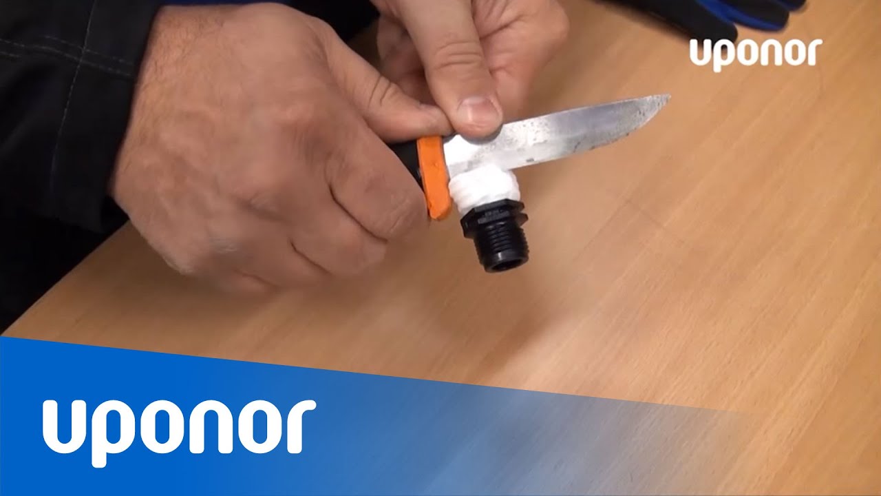 &bdquo;Uponor Q&E&ldquo; jungties i&scaron;ardymas. Metodas Nr.1 i&scaron;saugant ir vamzdį, ir jungtį