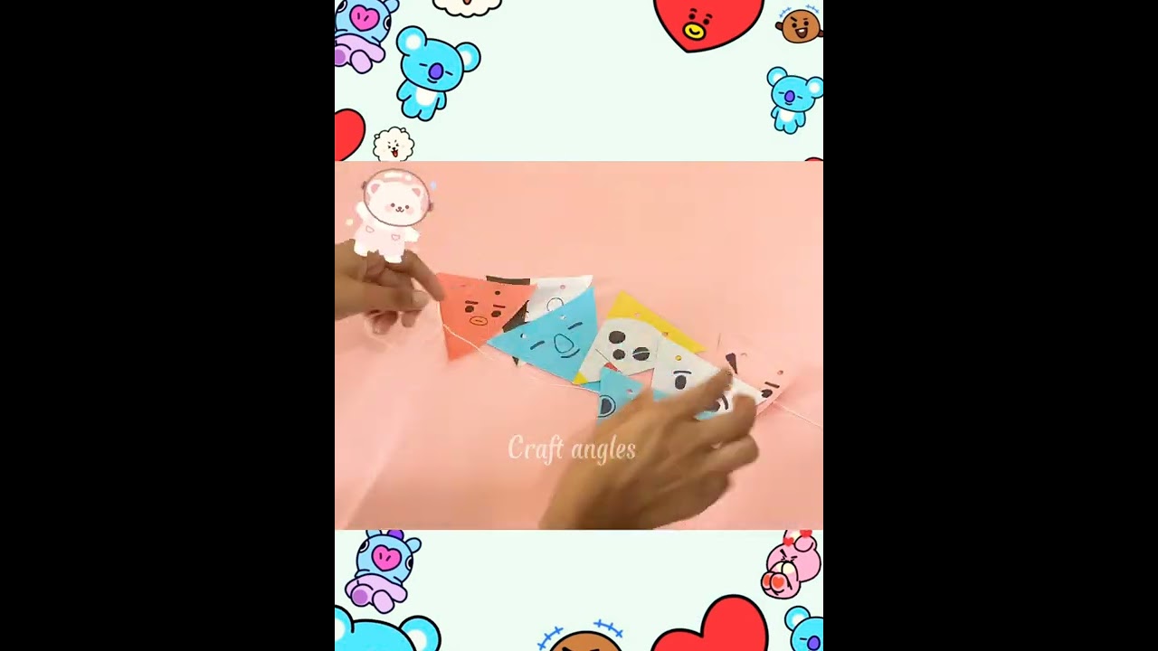 BTS Bt12 cute wall hanger🥰easy to make 