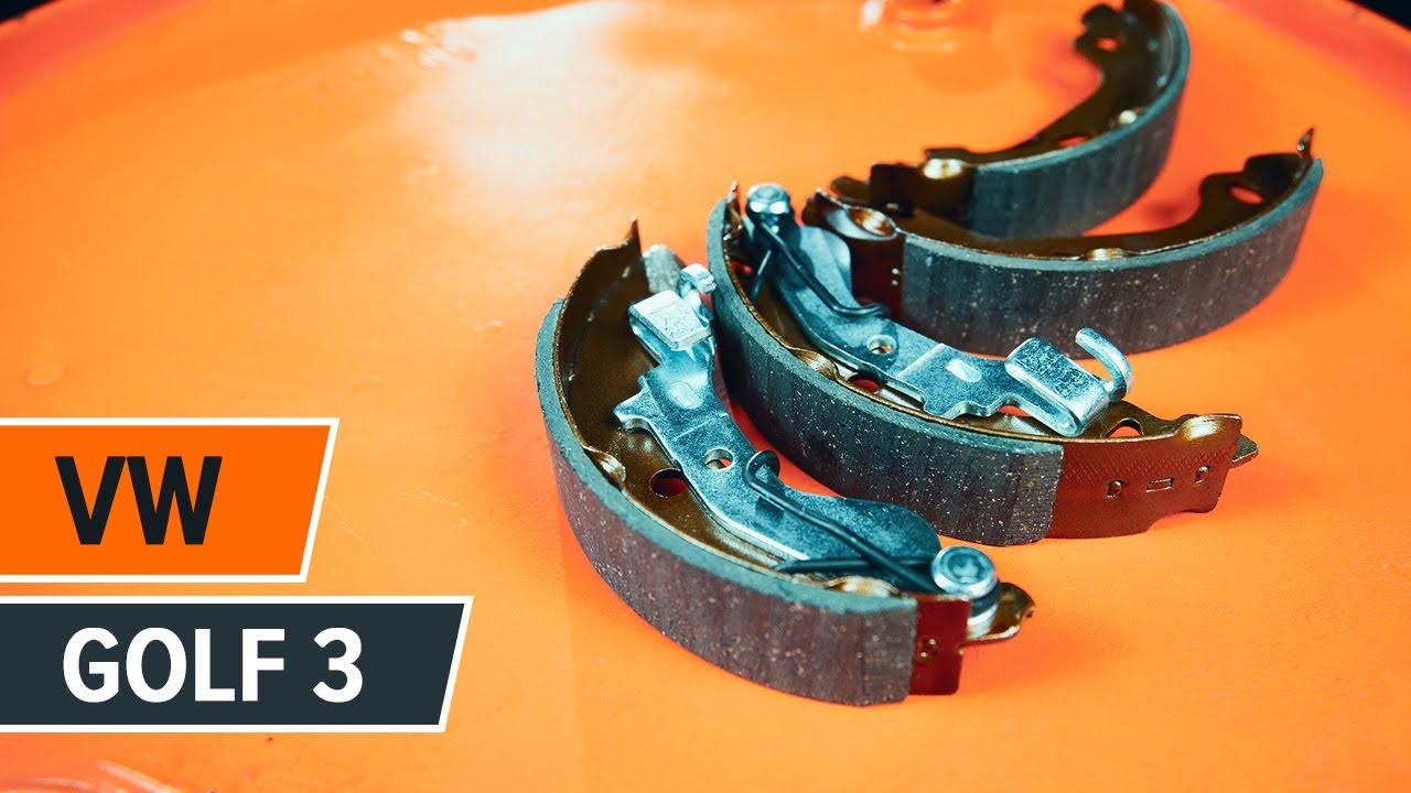 How to change brake shoes on VW GOLF 3 [TUTORIAL AUTODOC]