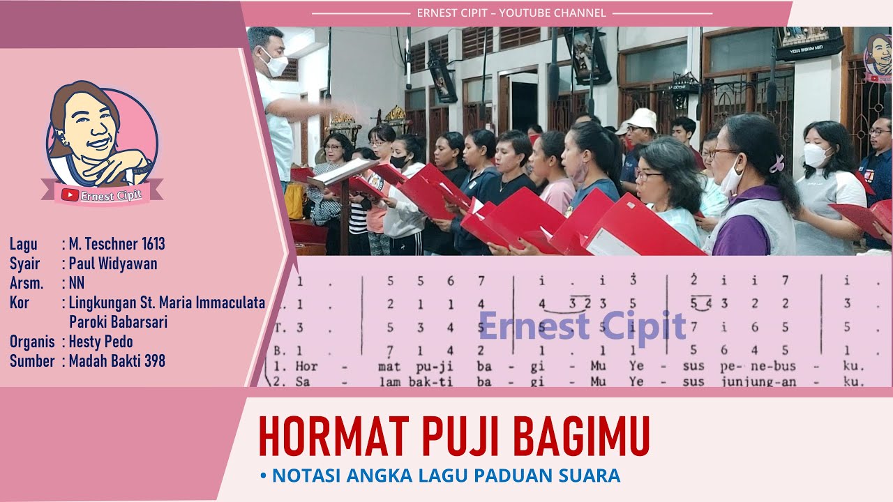 Hormat Puji BagiMu | Lagu Minggu Palma | Paul Widyawan | Kristus Raja Semesta Alam | Madah Bakti 398