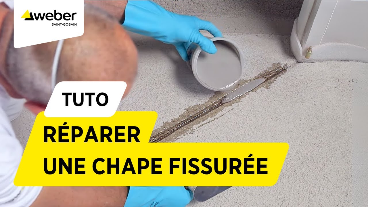Comment réparer une chape fissurée avec un mortier de réparation époxy |  Weber