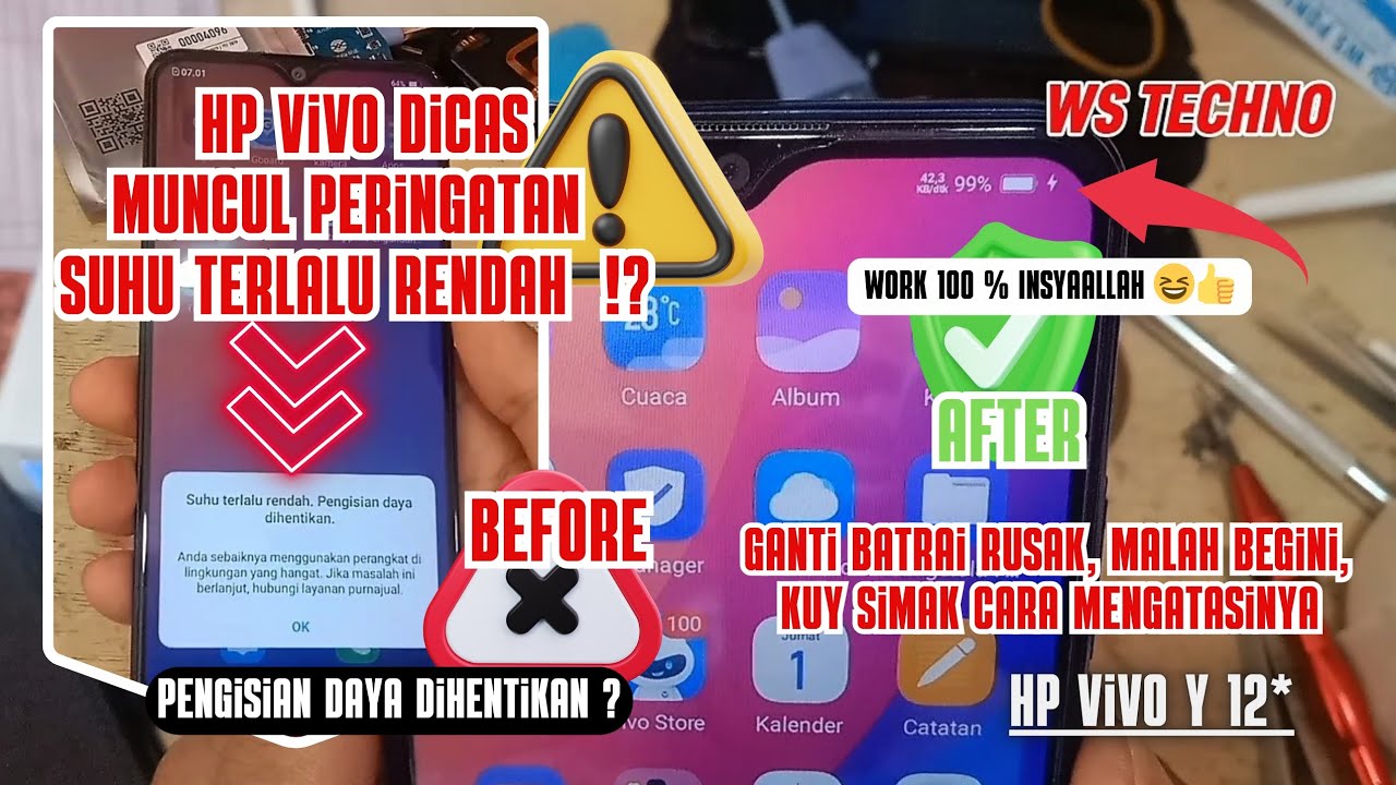 HP Vivo Y12 Tiba-Tiba Muncul Peringatan Suhu Terlalu Rendah⁉️ Kok Bisa??