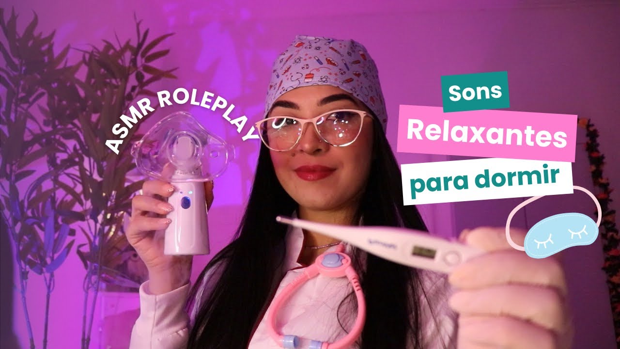 ASMR ROLEPLAY 👩🏻‍⚕️🩺💊- Enfermeira simpática cuida de você | sons relaxantes, visual triggers