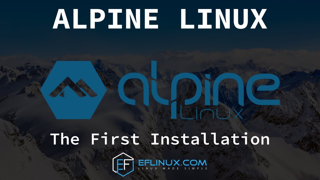 Alpine Linux: первая установка