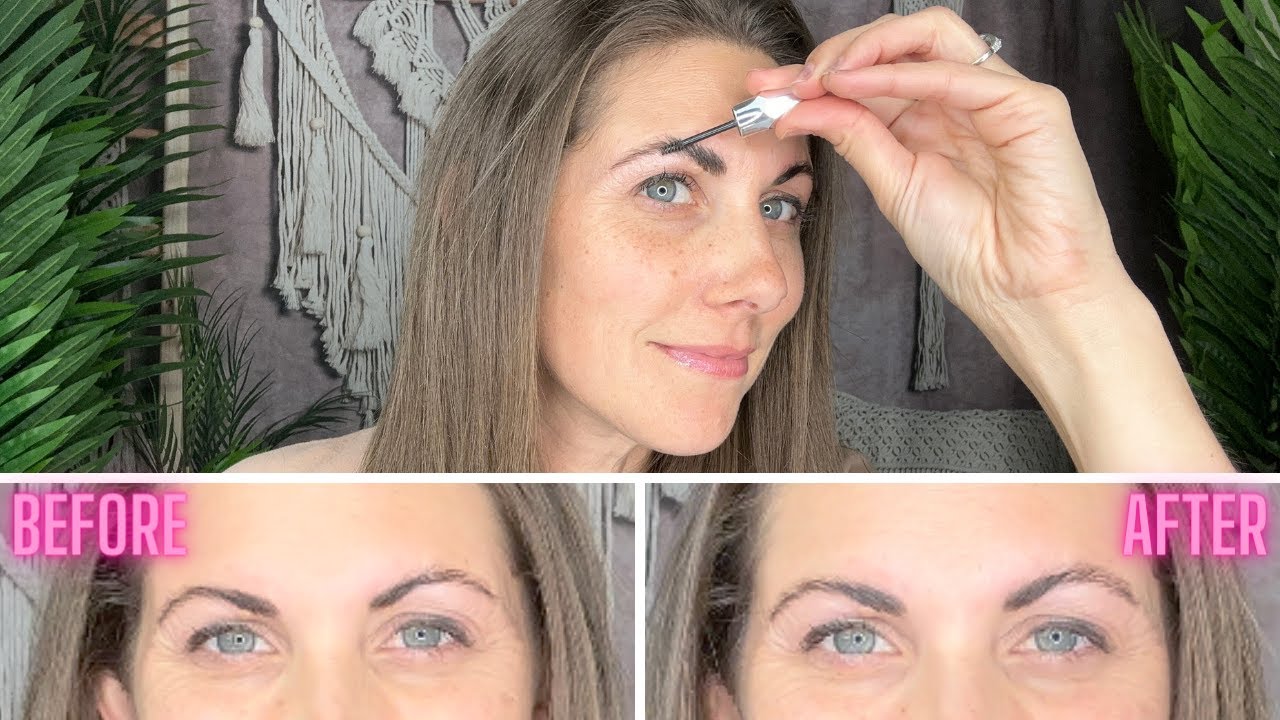 Benefit Gimme Brow Volumizing Fiber Gel Before & After- Shade 5 Demo