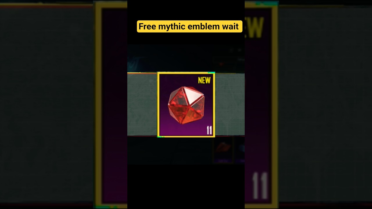 11 how to get mythic emblem in BGMi free Red diamond