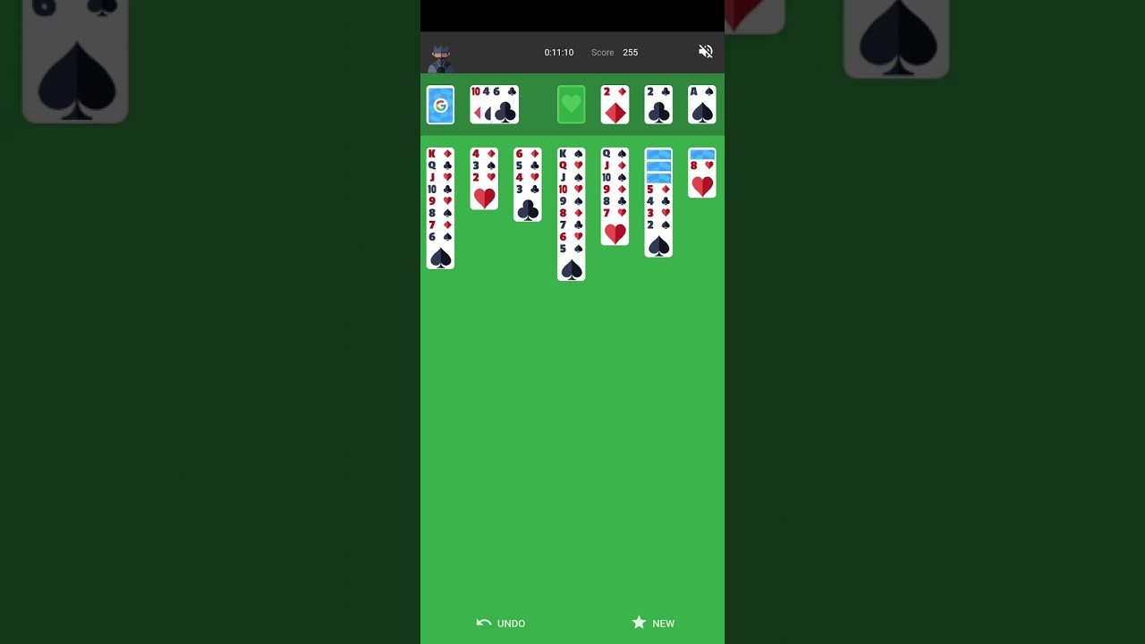 Google Solitaire - Highest possible score: 1000