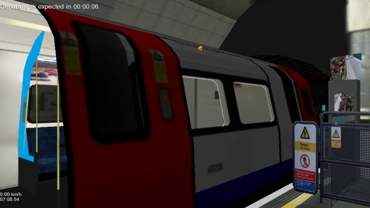 OpenBve: 1996 Stock Exterior Tottenham Hale To Finsbury Park Victoria Line