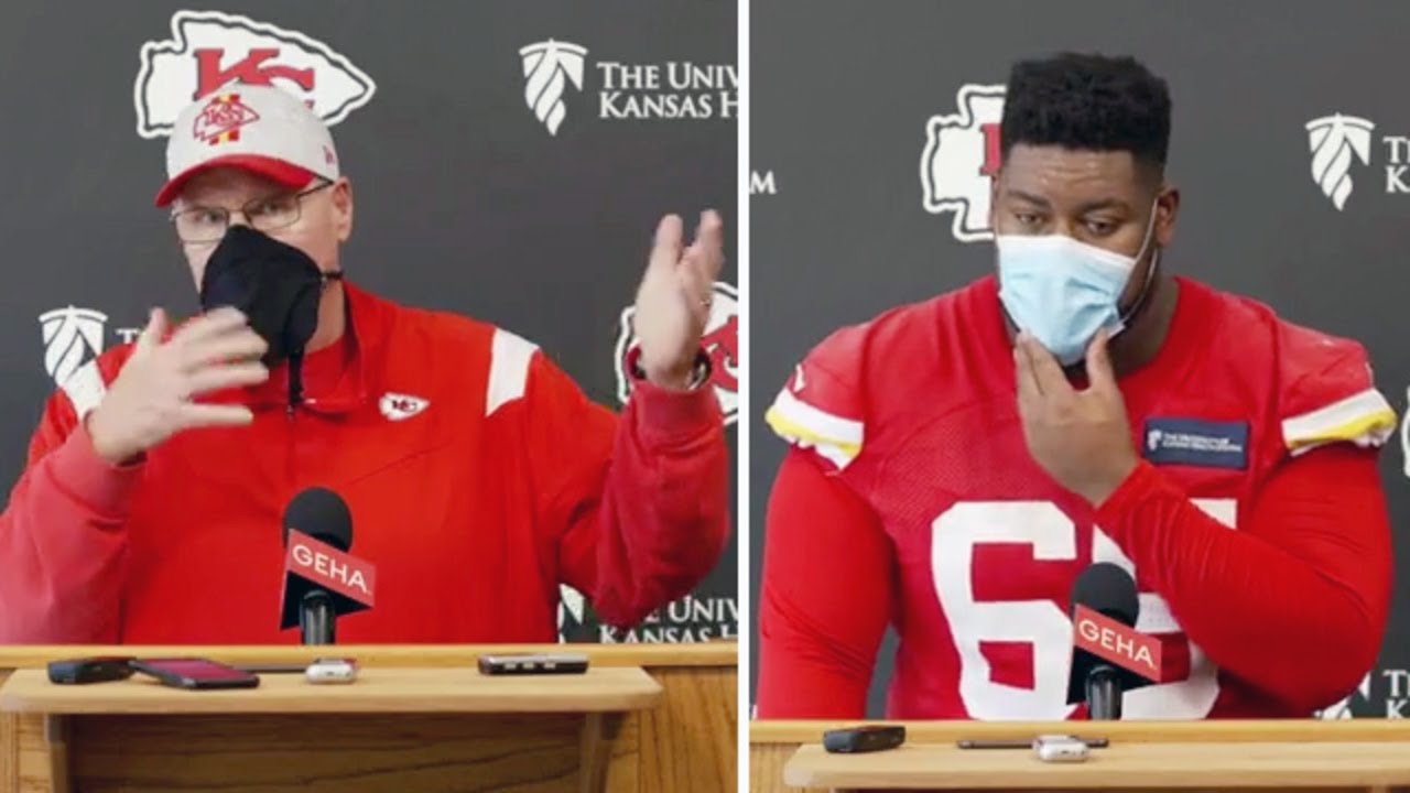 Chiefs' Andy Reid, Trey Smith On New NFL Mask Requirements