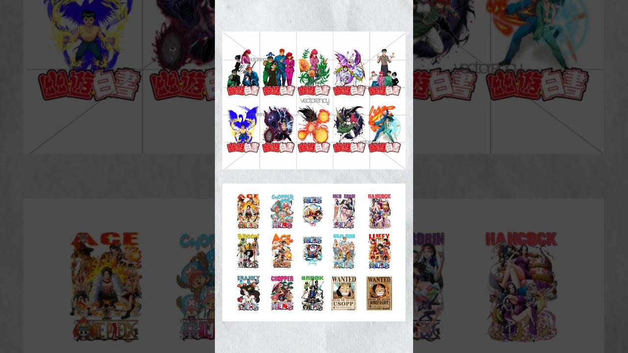 Anime SVG PNG Designs Free Download #diy #anime #dtf