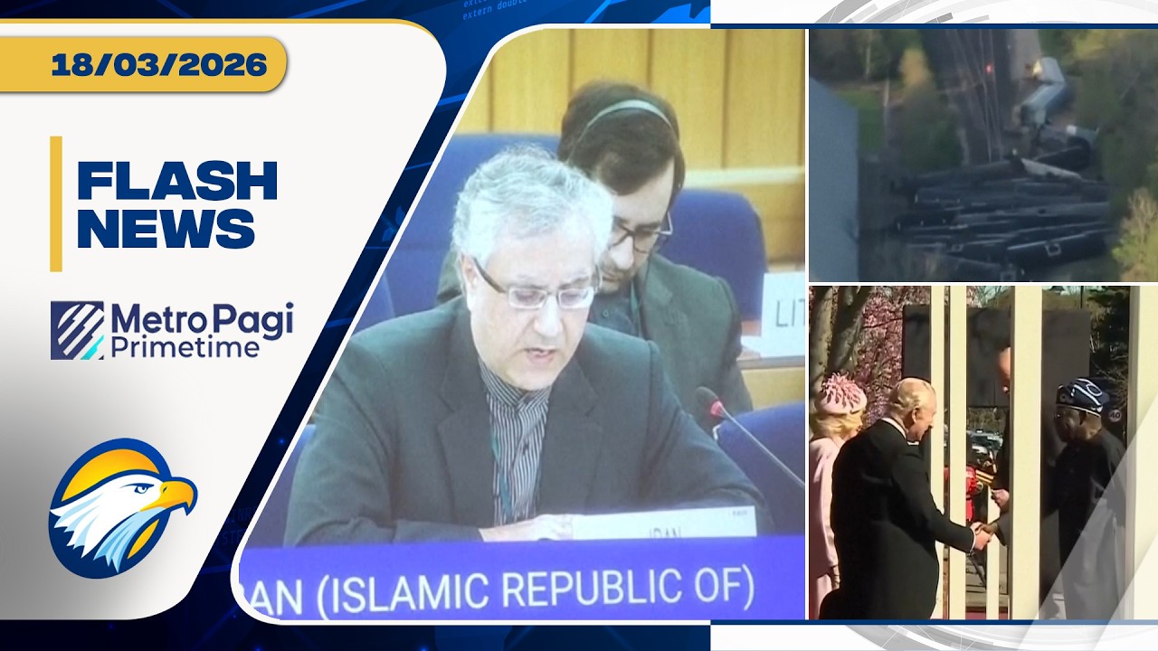 FLASH NEWS - Ancaman Iran, Kereta Anjlok & Momen Langka Raja Charles - [Metro Pagi Primetime]