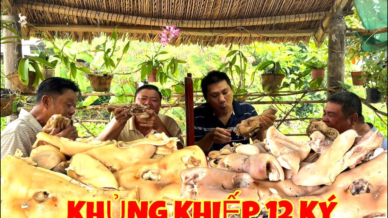 Chia Cặp Thi Ăn 3 Cái ĐẦU.HEO LUỘC 12 Ký Kinh khủng Thắng Được 4Tr | ATĐQ