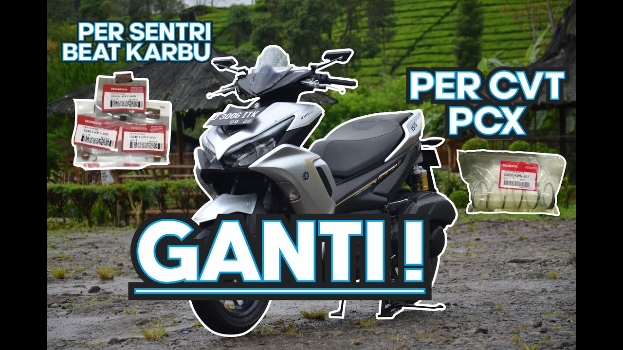 TUTORIAL BONGKAR CVT NEW AEROX 155 | GANTI PER CVT PCX DAN PER SENTRI BEAT | NEW AEROX 155 | VLOG 5#