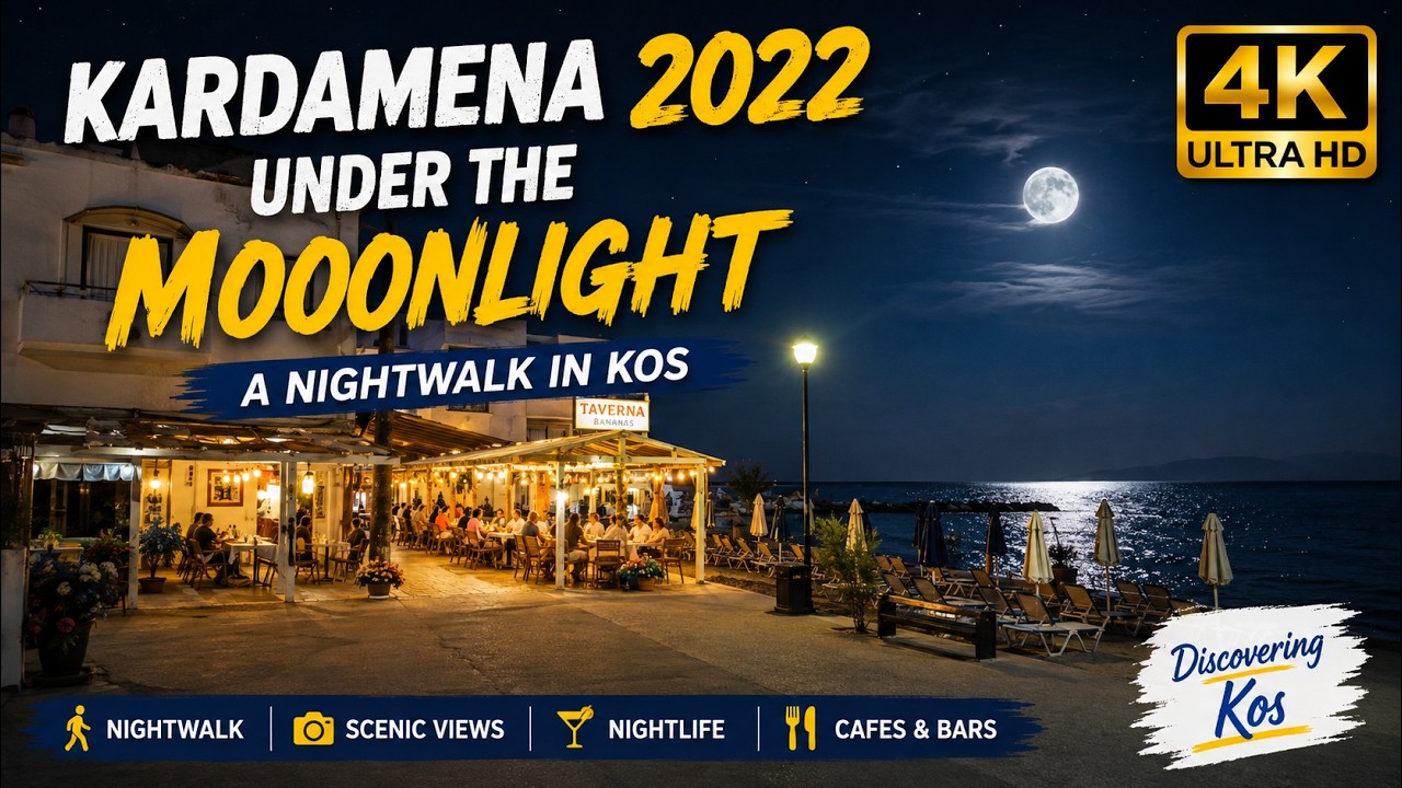 Moonlit Magic: Kardamena Nightwalk in 2022 | Discovering Kos