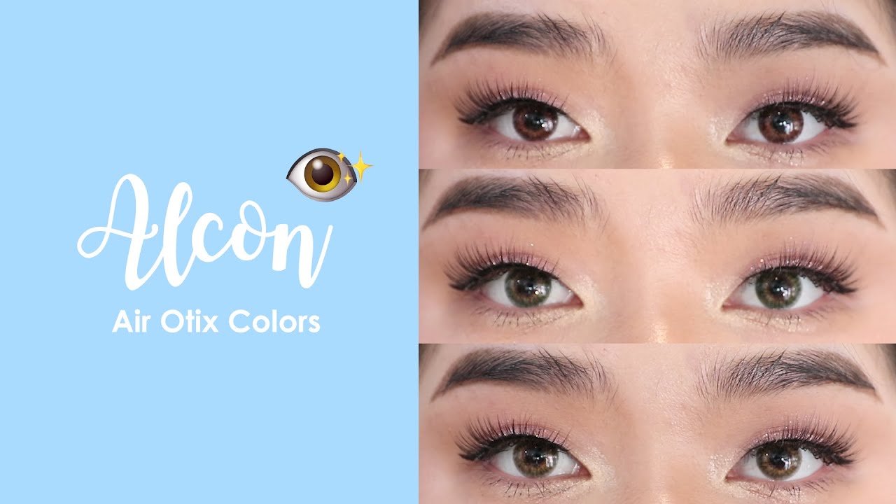 Air Optix 3 Colors on Dark Brown eyes (Pure Hazel/Green/Brown) | Fernie