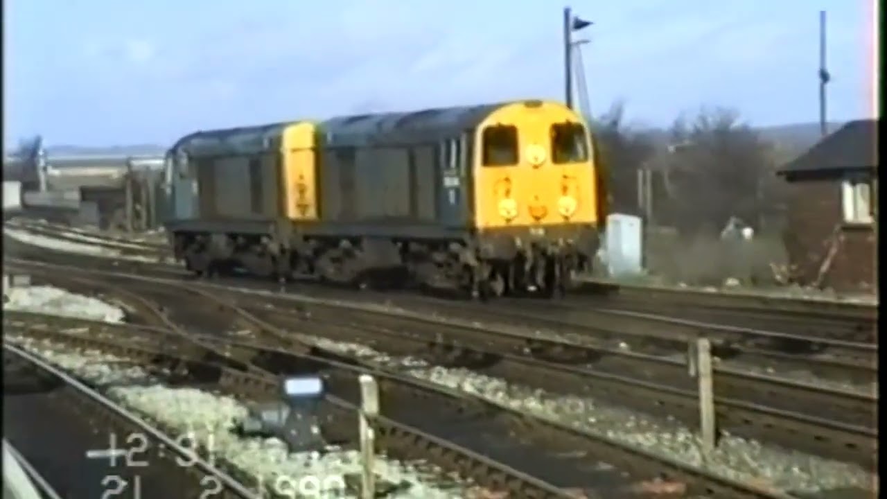 Trackside UK from the Archive No.52 - - Derby station 21st.Feb. 1990