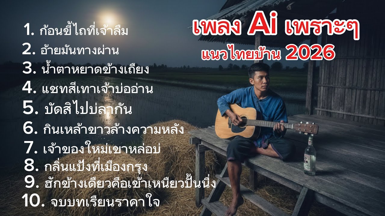 รวมเพลง Ai เพราะๆ แนวเพลงไทบ้าน 2026-Sonic Music 