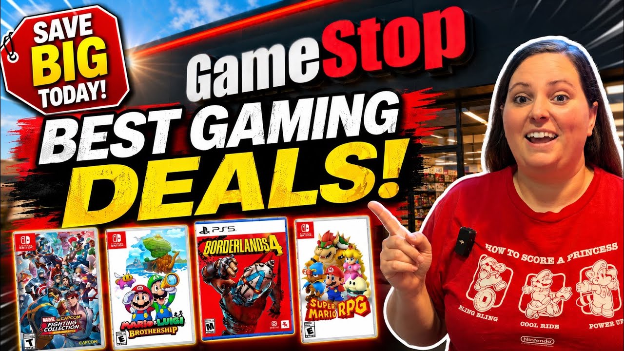 В GameStop сейчас невероятные скидки на игровые товары!