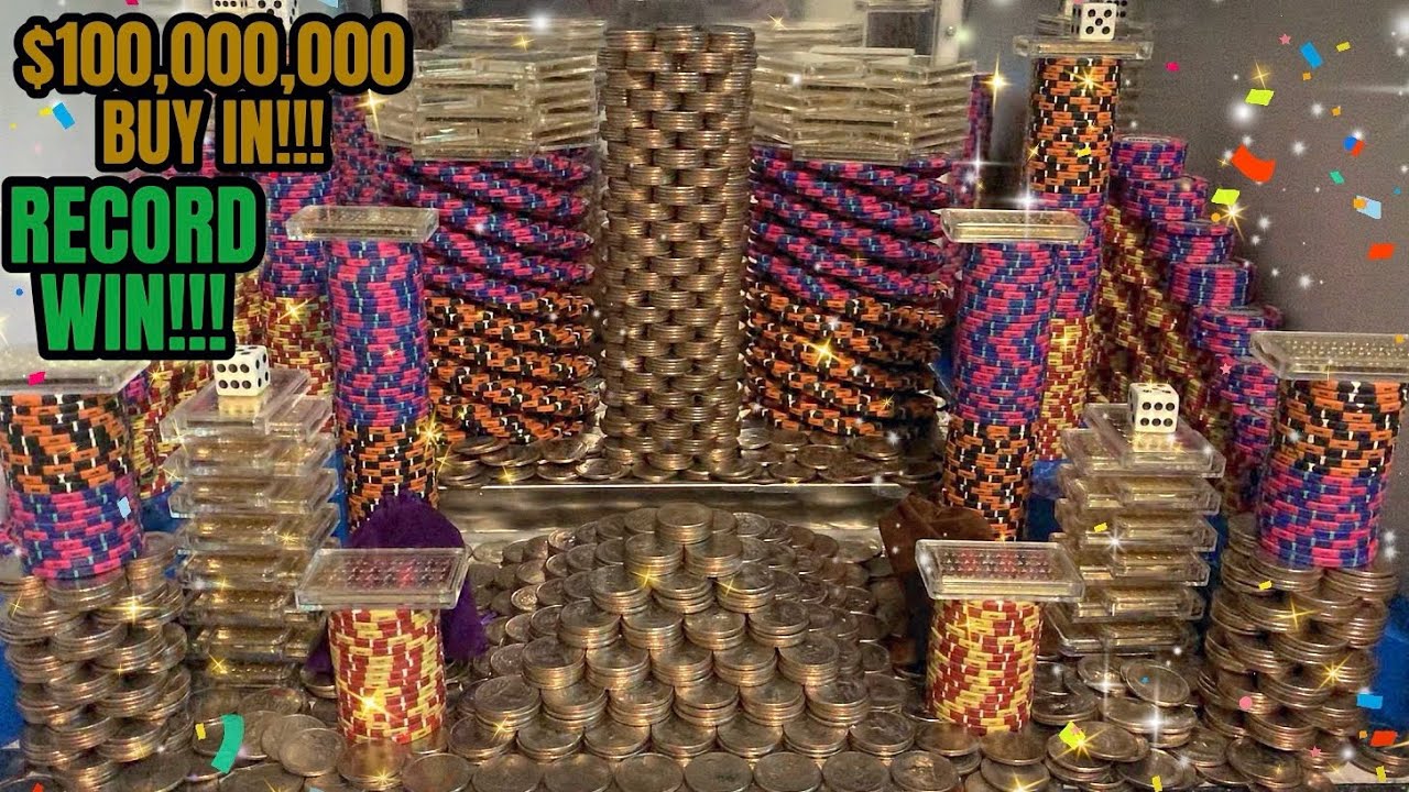 🔶(𝗥𝗘𝗖𝗢𝗥𝗗 𝗪𝗜𝗡) 100 QUARTER CHALLENGE $100,000,000 BUY IN, HIGH RISK COIN PUSHER! (MUST SEE)