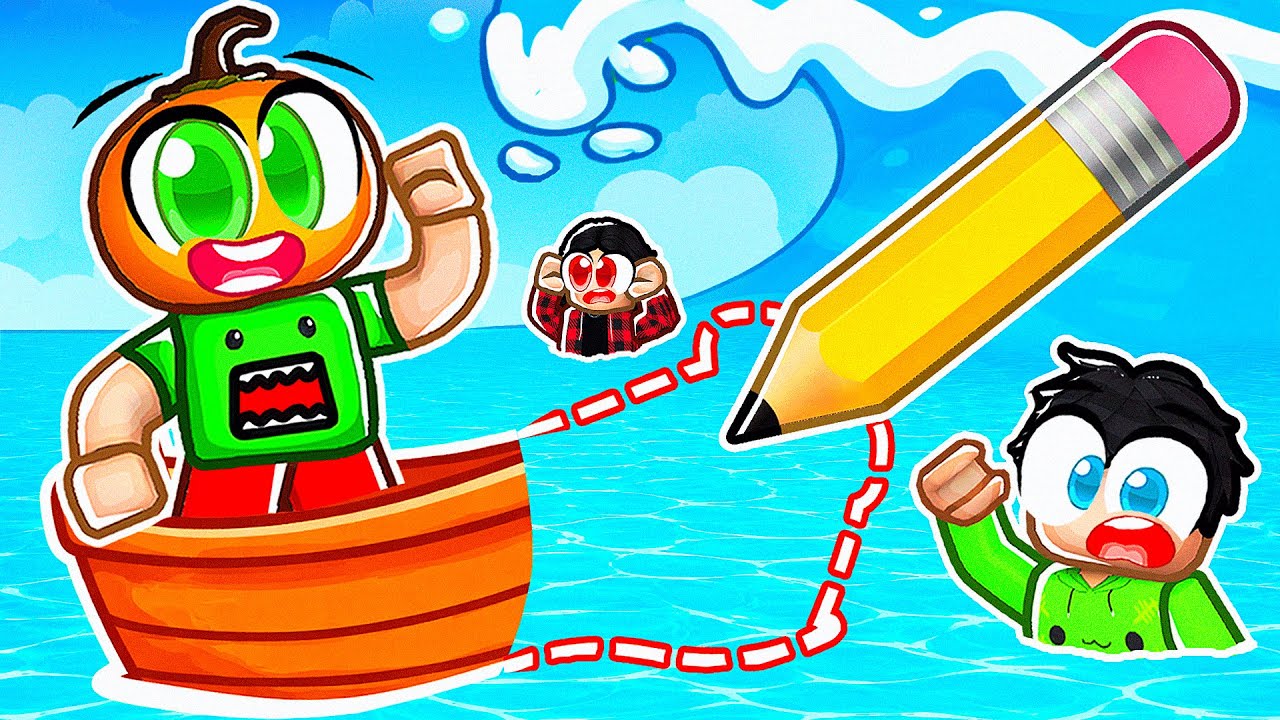 Çizdiğim Sandal İle Fırtınaya Karşı Hayatta Kalabilecek Miyiz? 🌪️ | Roblox