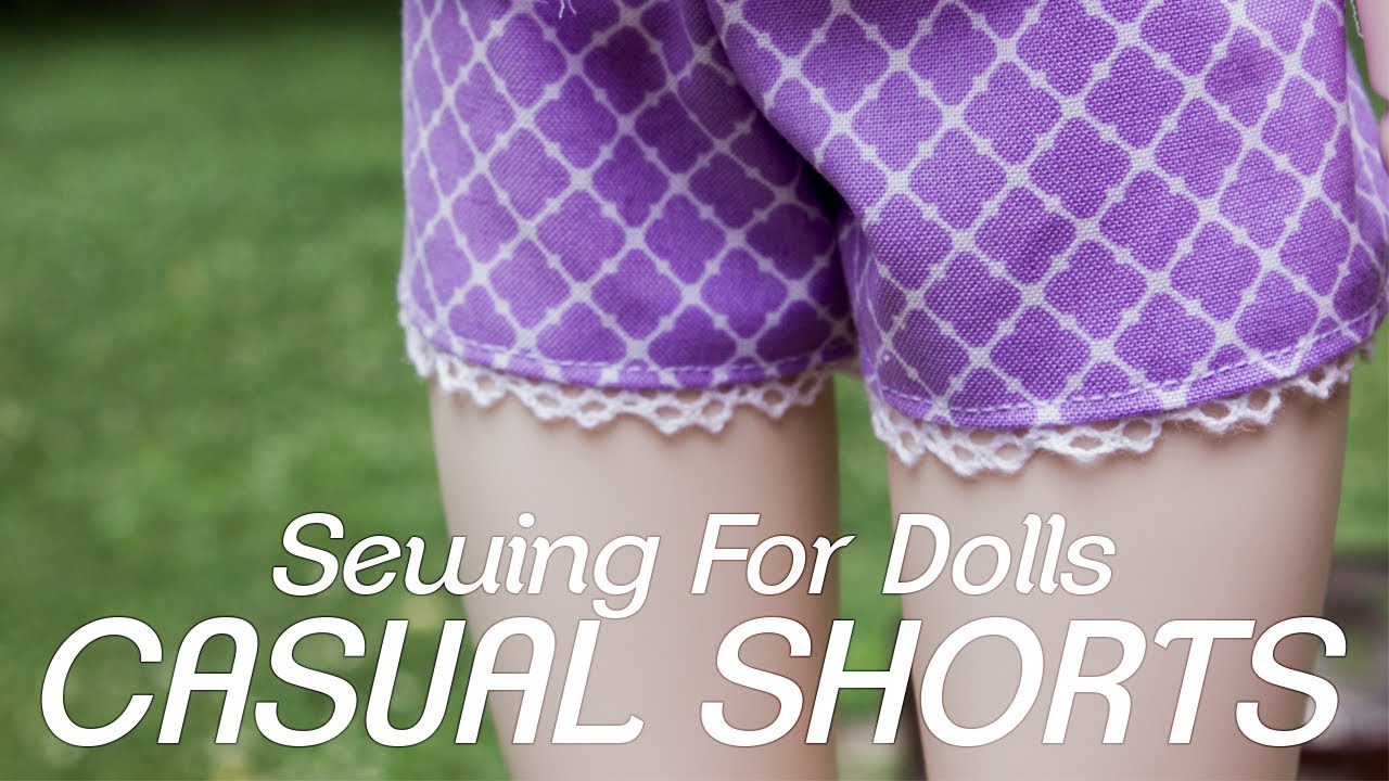 How to Make Casual Shorts for Ball Jointed Dolls - No More Naked Dolls! 👀