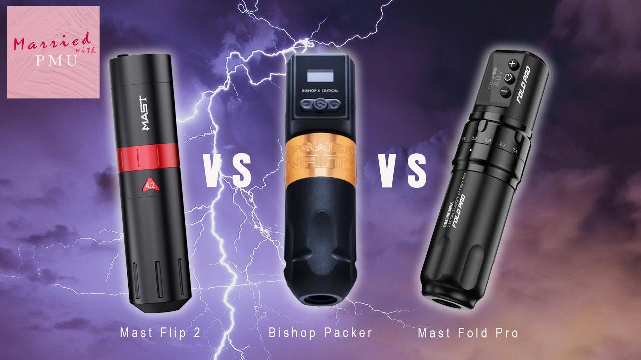 Bishop Packer vs Mast Fold Pro vs Mast Flip 2 Tattoo Machine Showdown
