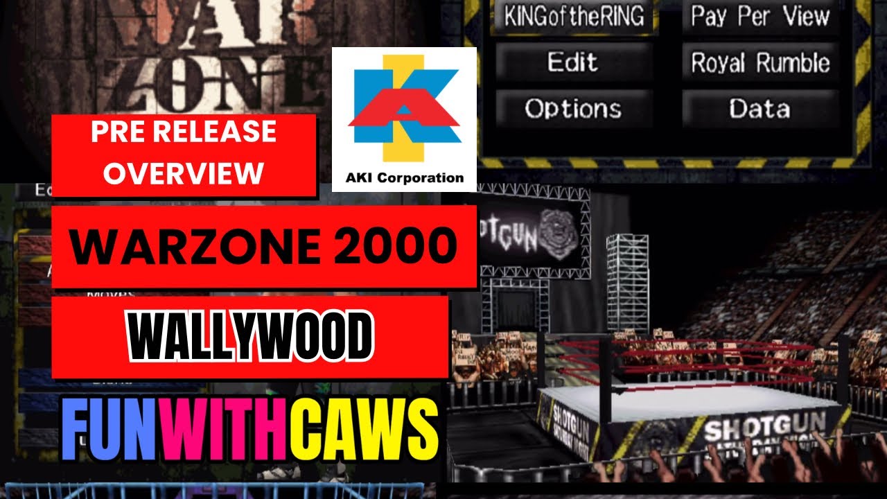 WWF Warzone 2000 (ROM HACK) by Wallyworld - Pre Release Overview