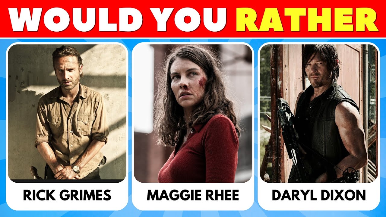 Would You Rather...? The Walking Dead Edition 🧟🎬🍿 | Survive the Apocalypse!
