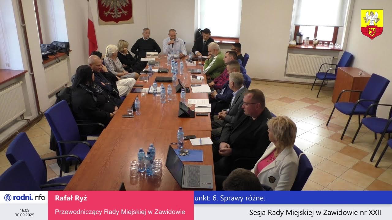 Gmina Miejska Zawidów – transmisja XXII sesji RM, 30.09.2025r