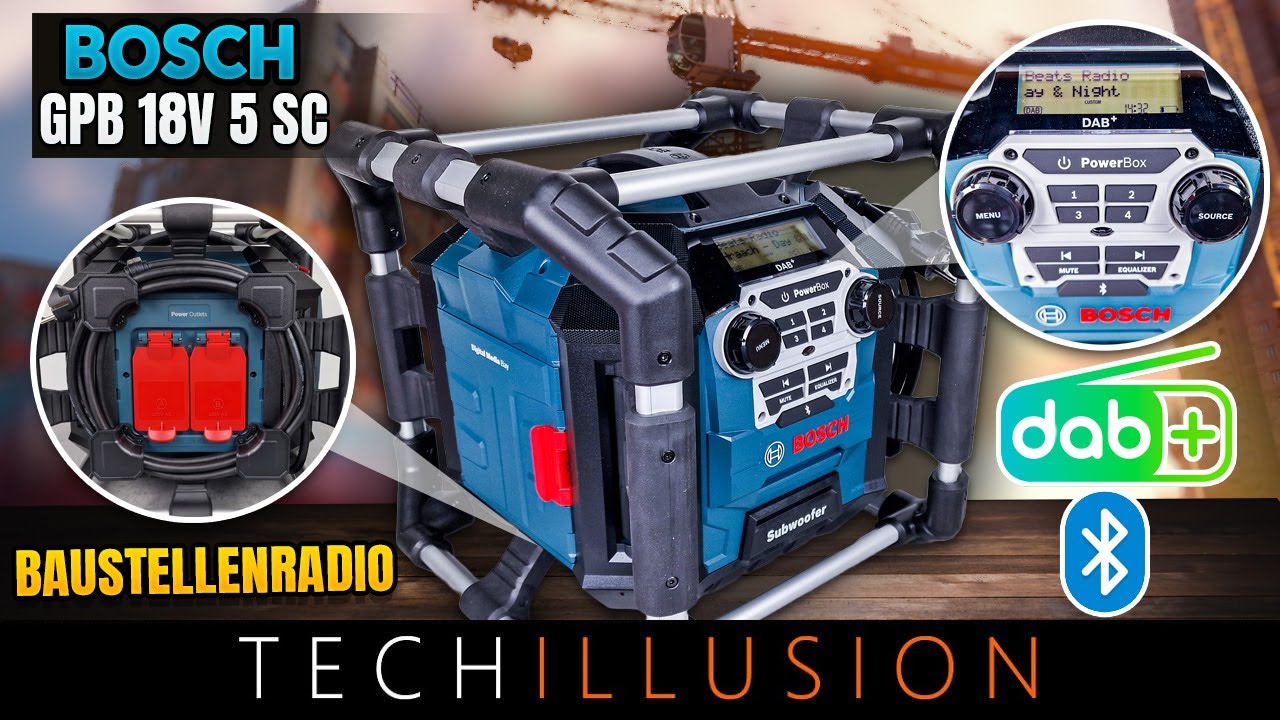 🔥DER ALLROUNDER! BAUSTELLENRADIO GPB 18V-5 SC von BOSCH! 😱 Bosch RADIO GPB 18V 5SC DAB+ Bluetooth