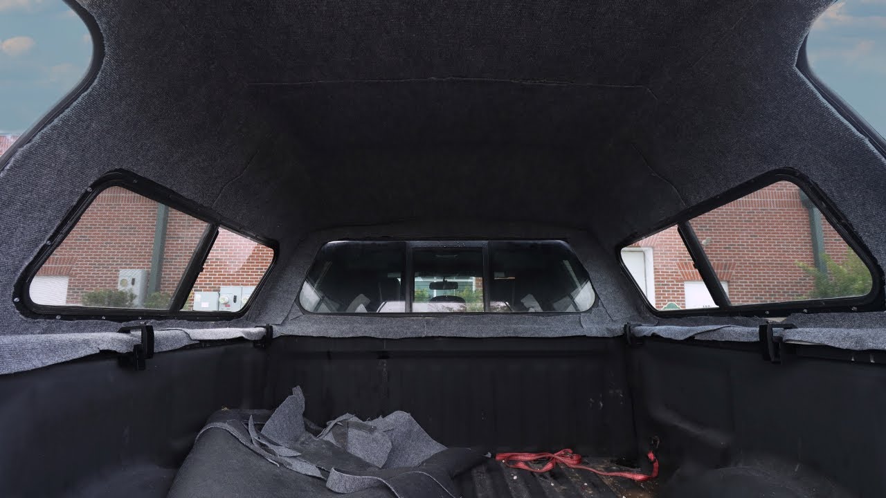 DIY Camper Shell Carpet Install on My Ford F150 | Truck Camping Upgrade