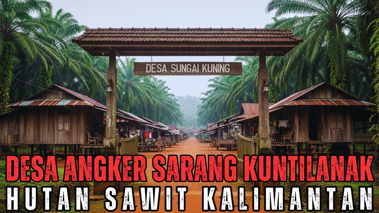 PARAH TERLALU SERAM BIKIN TRAUMA !! DESA ANGKER SARANG KUNTILANAK PEDALAMAN HUTAN SAWIT KALIMANTAN