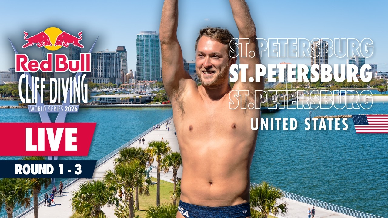 Cliff Diving At St. Pete Pier, Florida, USA | Round 1-3 | Red Bull Cliff Diving World Series 2026