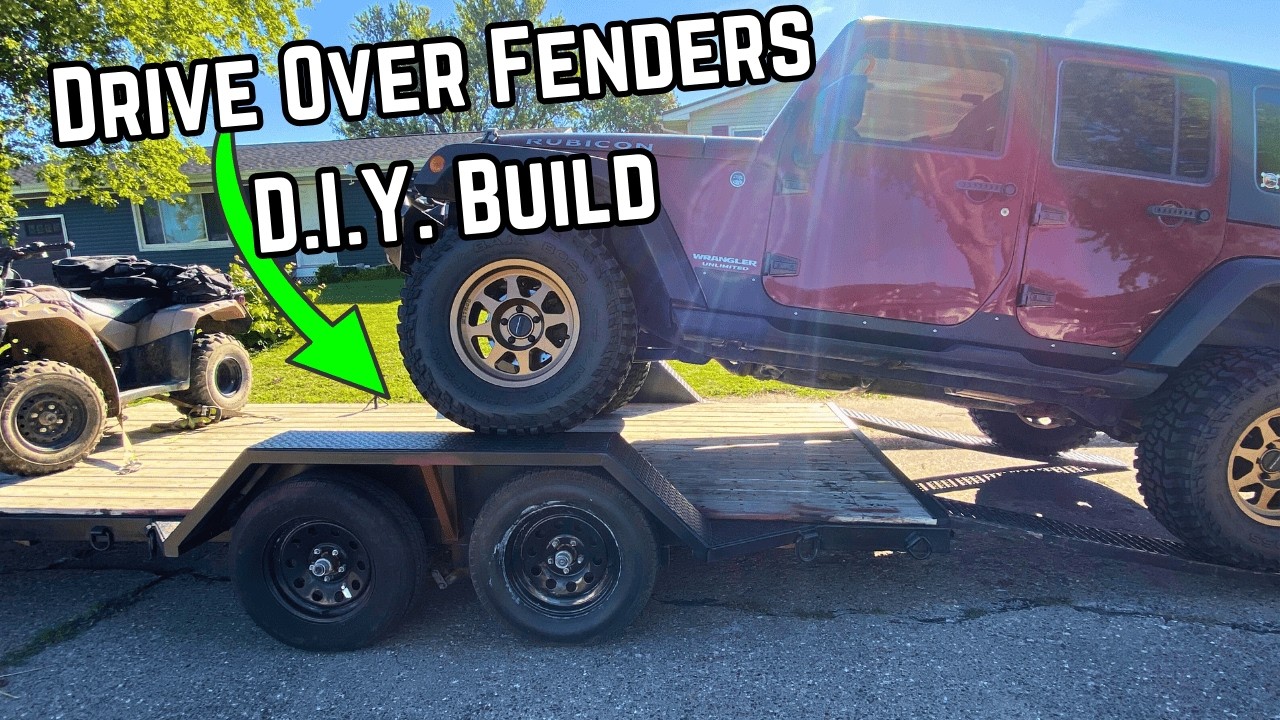 Custom Drive Over Fenders - Full DIY Build With Salvaged Metal