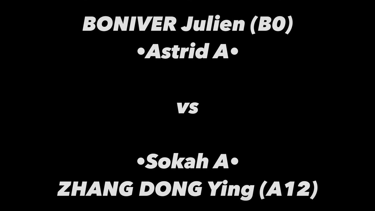 Tennis de Table ·1ère Nationale· ASTRID A vs SOKAH A - BONIVER Julien (B0) vs ZHANG DONG Ying (A12)