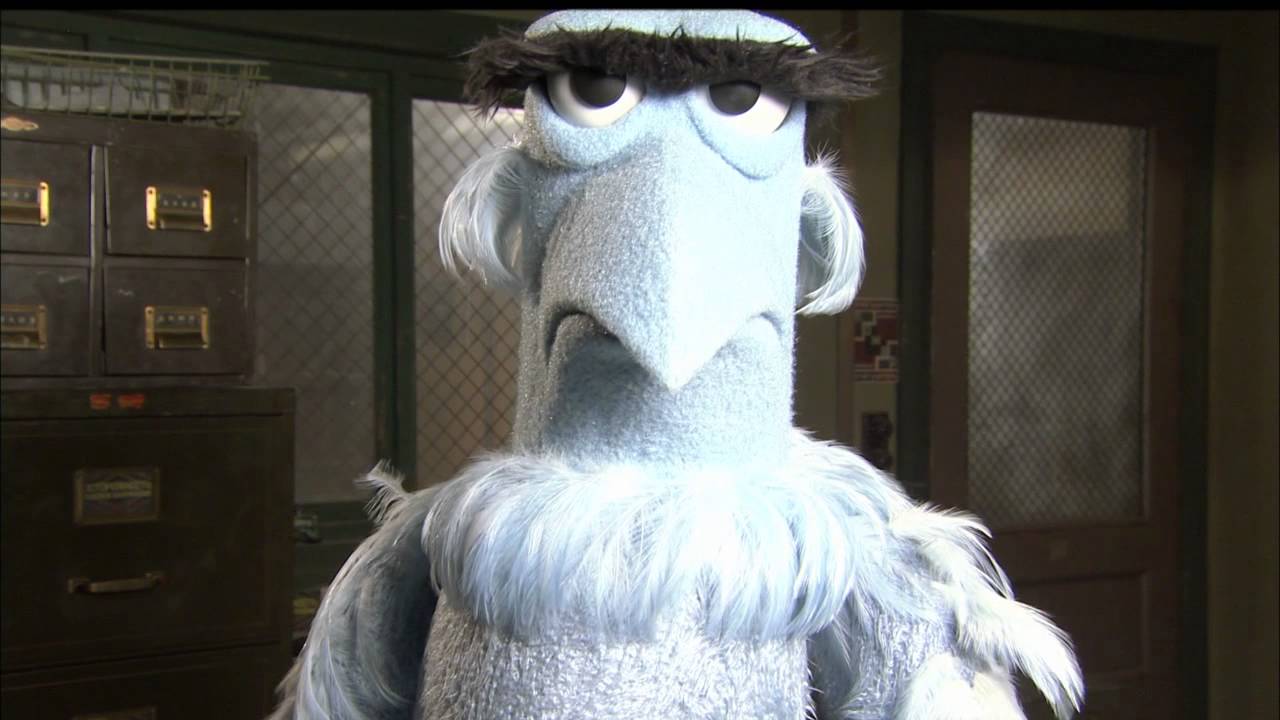 Muppets Most Wanted: Sam Eagle On Set Movie Interview | ScreenSlam