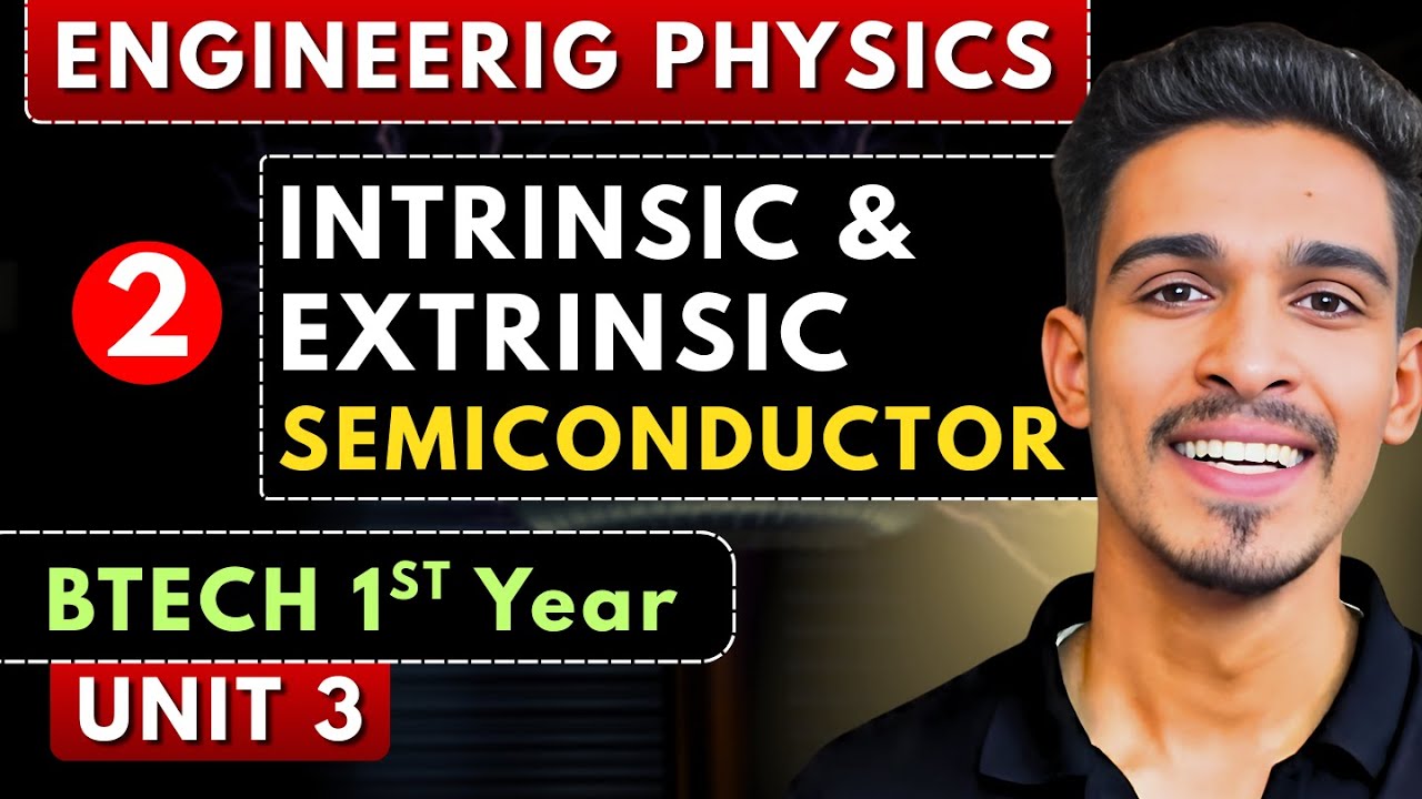 Lec 2 | Types of Semiconductors – Intrinsic & Extrinsic | Semiconductor | Engineering Physics
