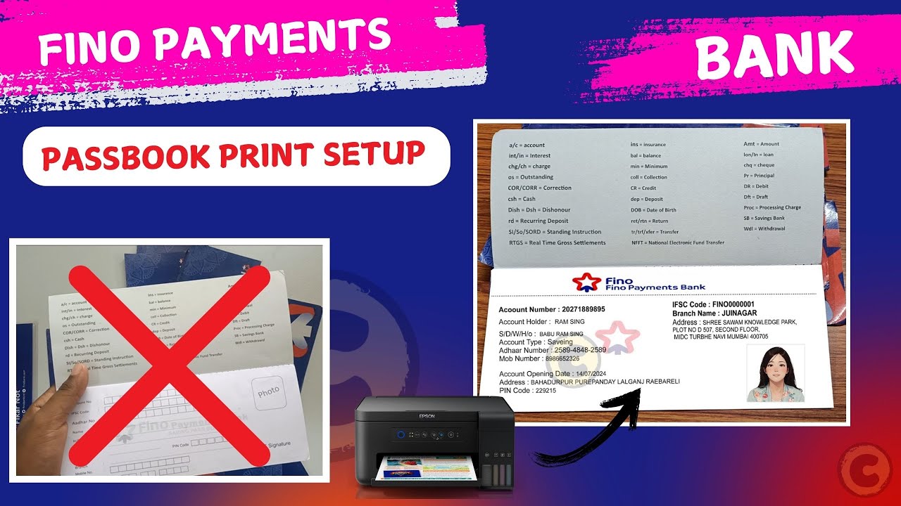 FINO PAYMENTS BANK PASSBOOK PRINT SOFTWARE PASSBOOK PRINTING|FINO PAYMENTS BANK|MITRA CSP|CSP UNLOCK